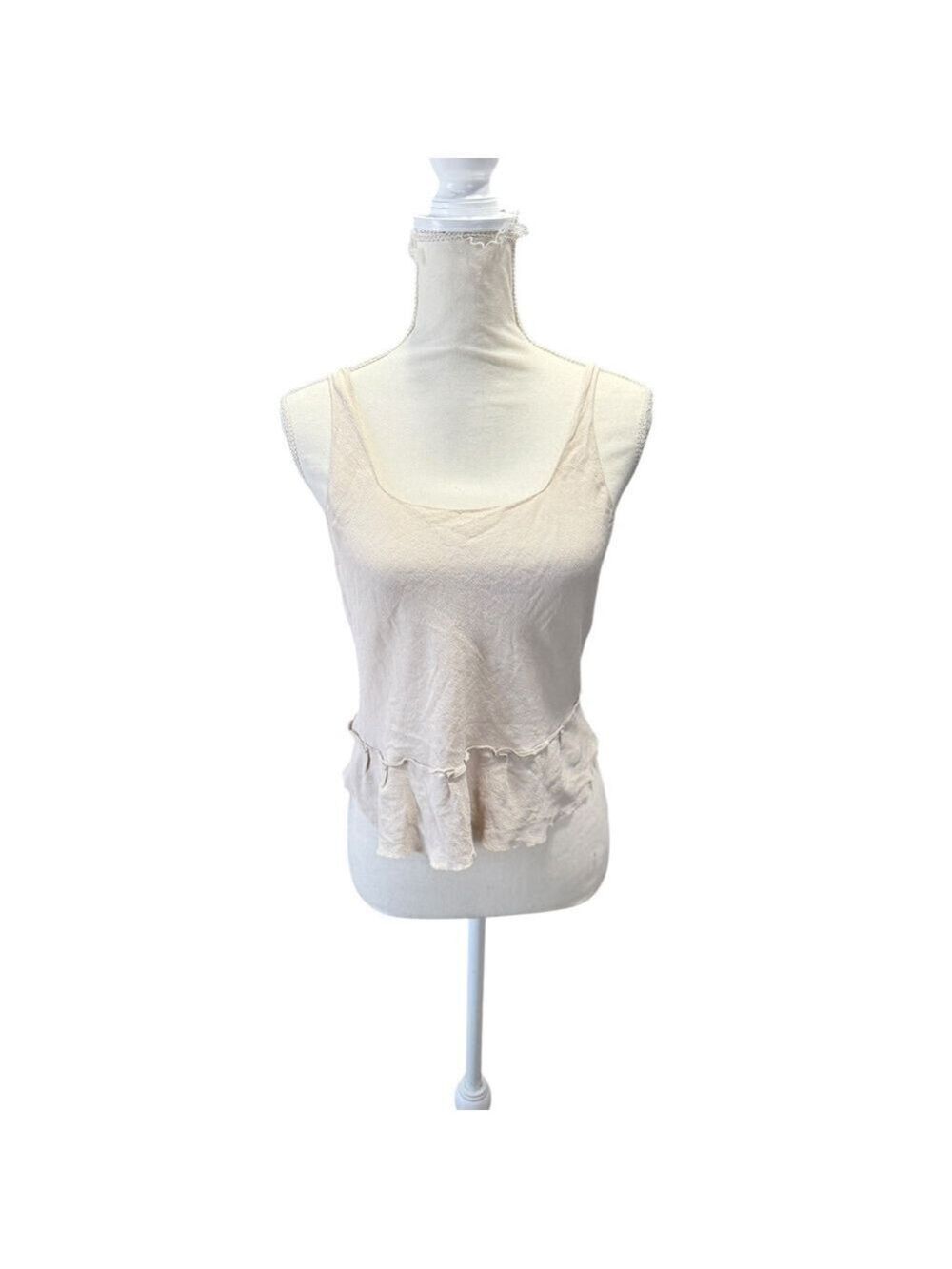 Women's Miu Miu Beige Camisole Size 8